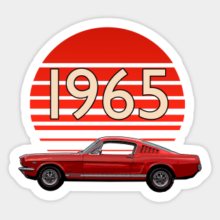 1965 Mustang Fastback GT Sticker